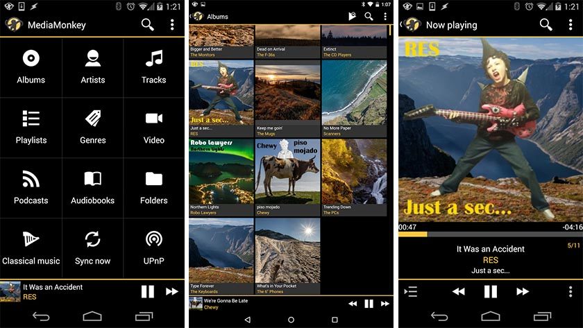 Music players for android phones